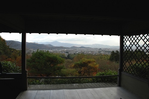 大河内山荘から京都市内を望む-500